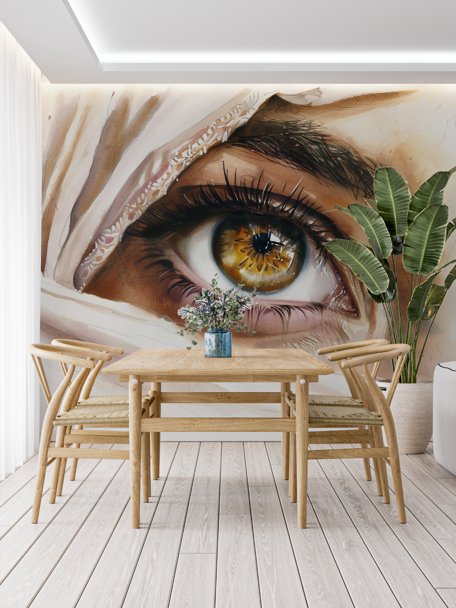 Augen-Tapete | Wandbild-Tapete