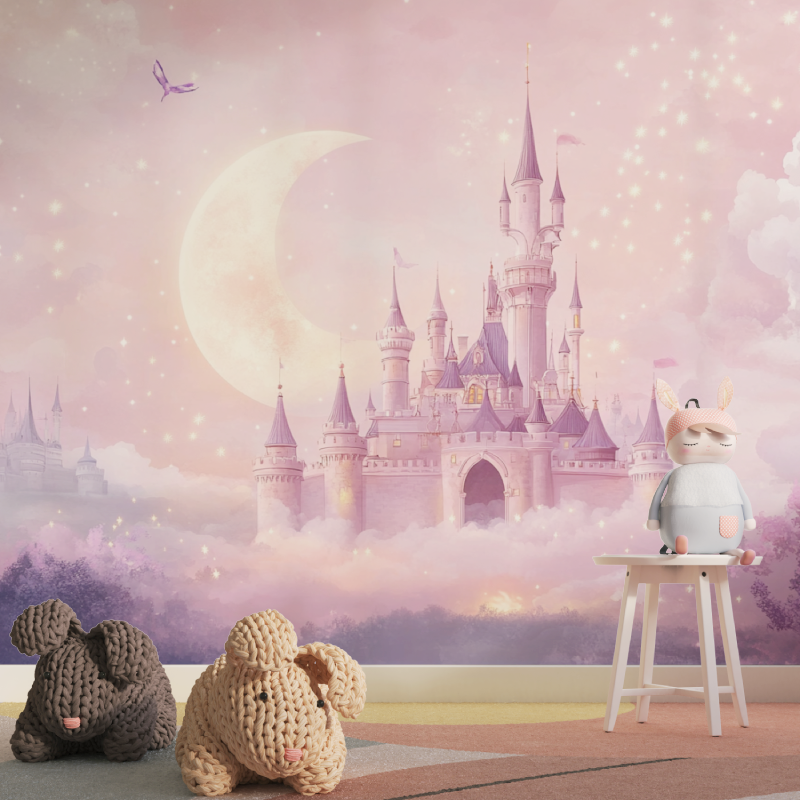 Princess Moon and Castle Wallpaper | Murals Wallpaper