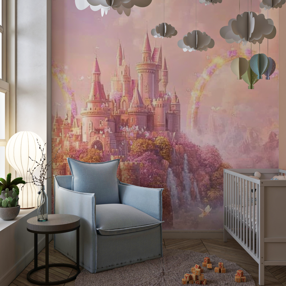 Rainbow Castle Wallpaper | Murals Wallpaper