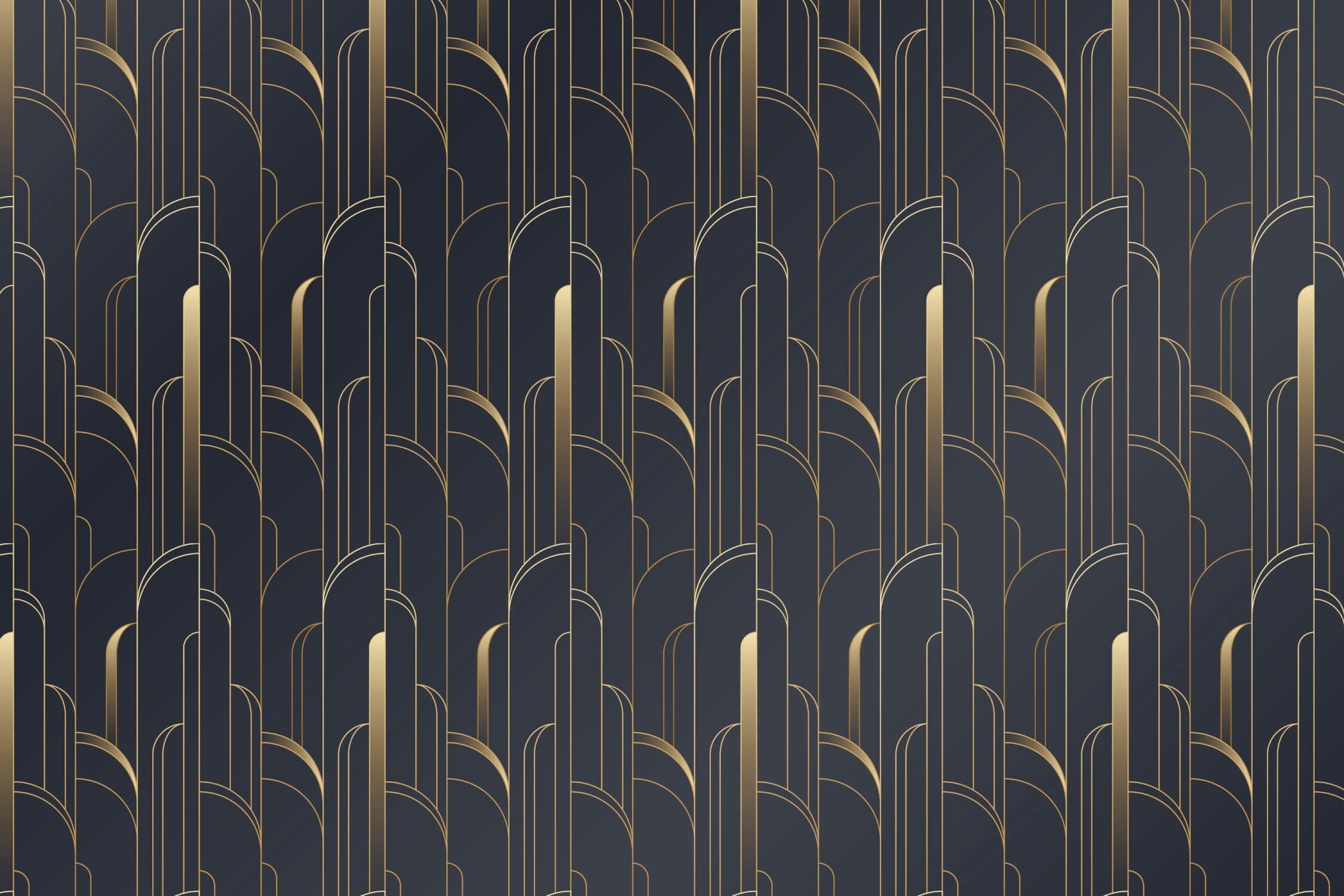 Art Deco Black Wallpaper | Murals Wallpaper