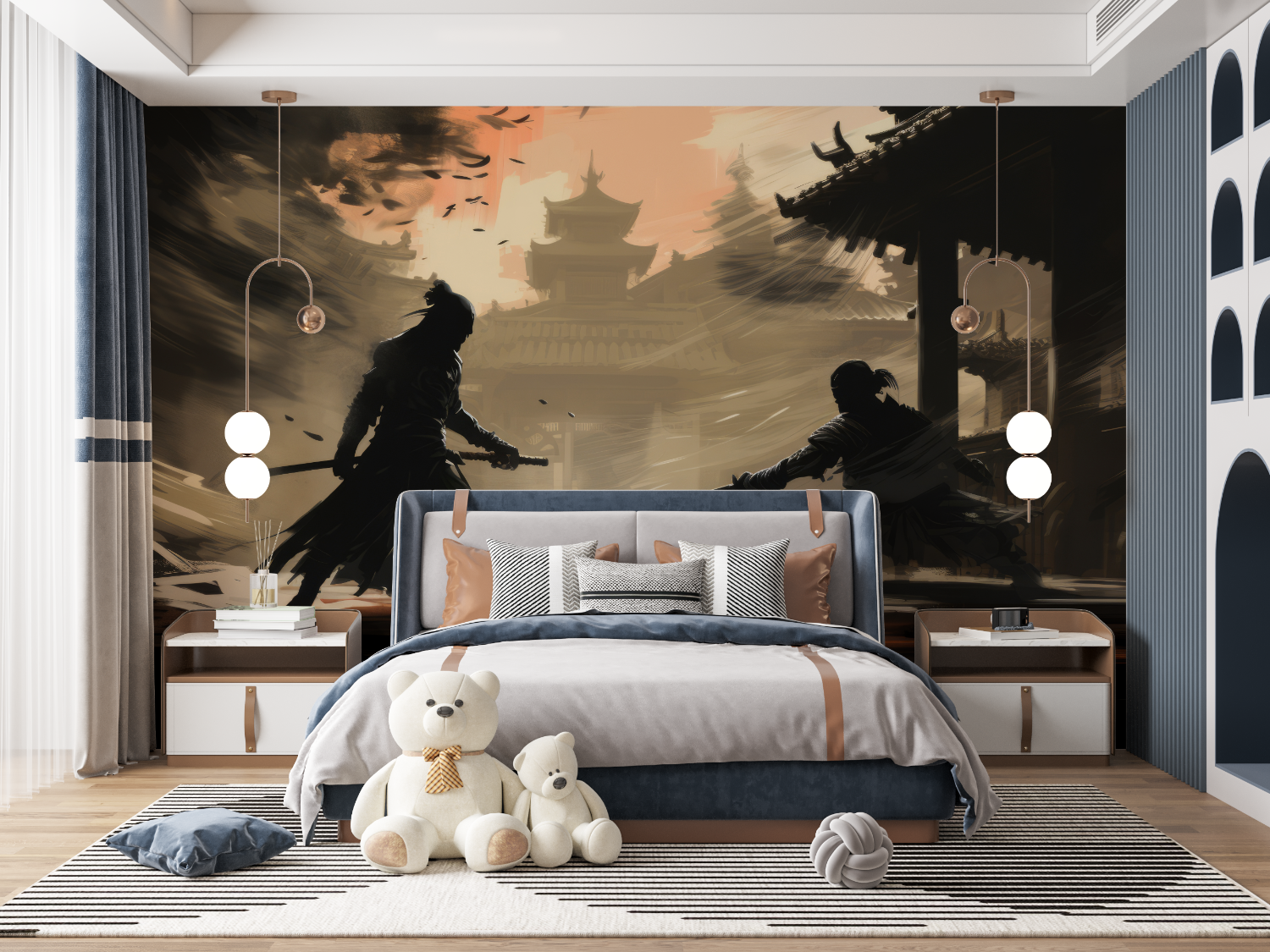 Dark Combat Anime Wallpaper | Murals Wallpaper