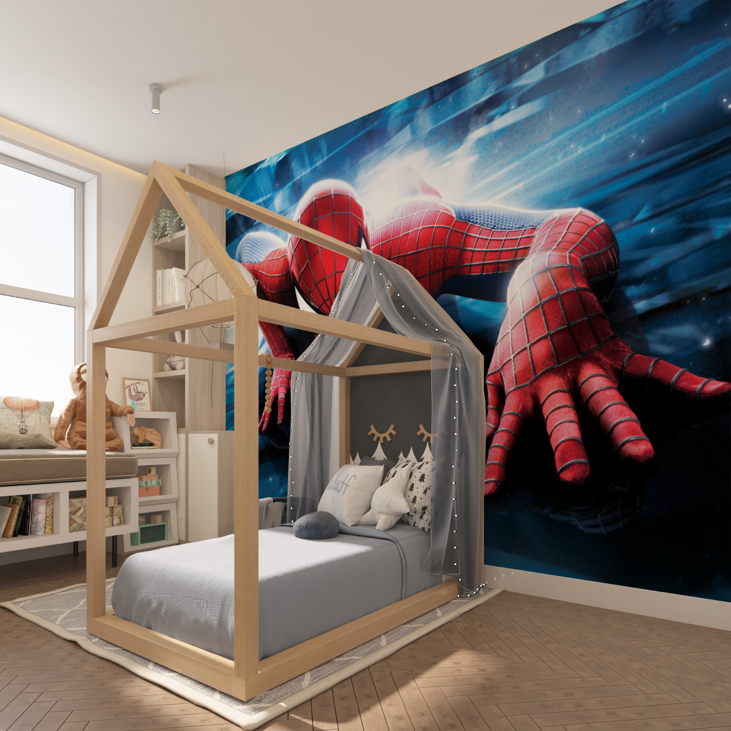 Spider-Man Climbing Wallpaper | Murals Wallpaper