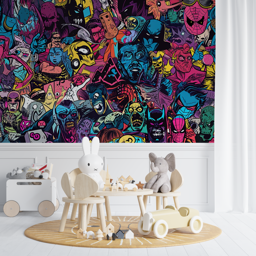 Vintage Graffiti Teen Wallpaper | Murals Wallpaper