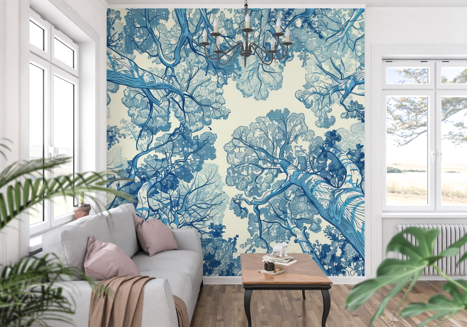 Reinterpreted Toile de Jouy Wallpaper | Murals Wallpaper