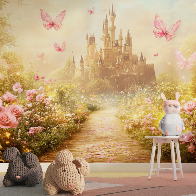 Princess Castle Garden Wallpaper | Murals Wallpaper