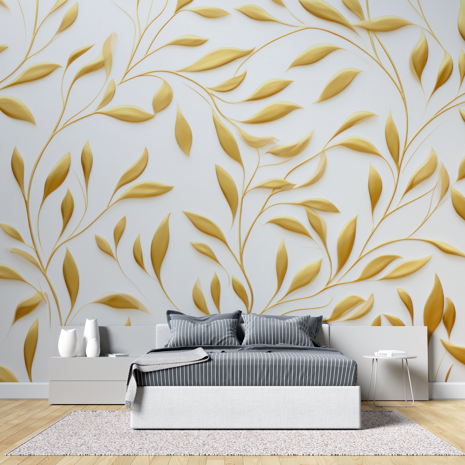 White Gold Wallpaper | Murals Wallpaper