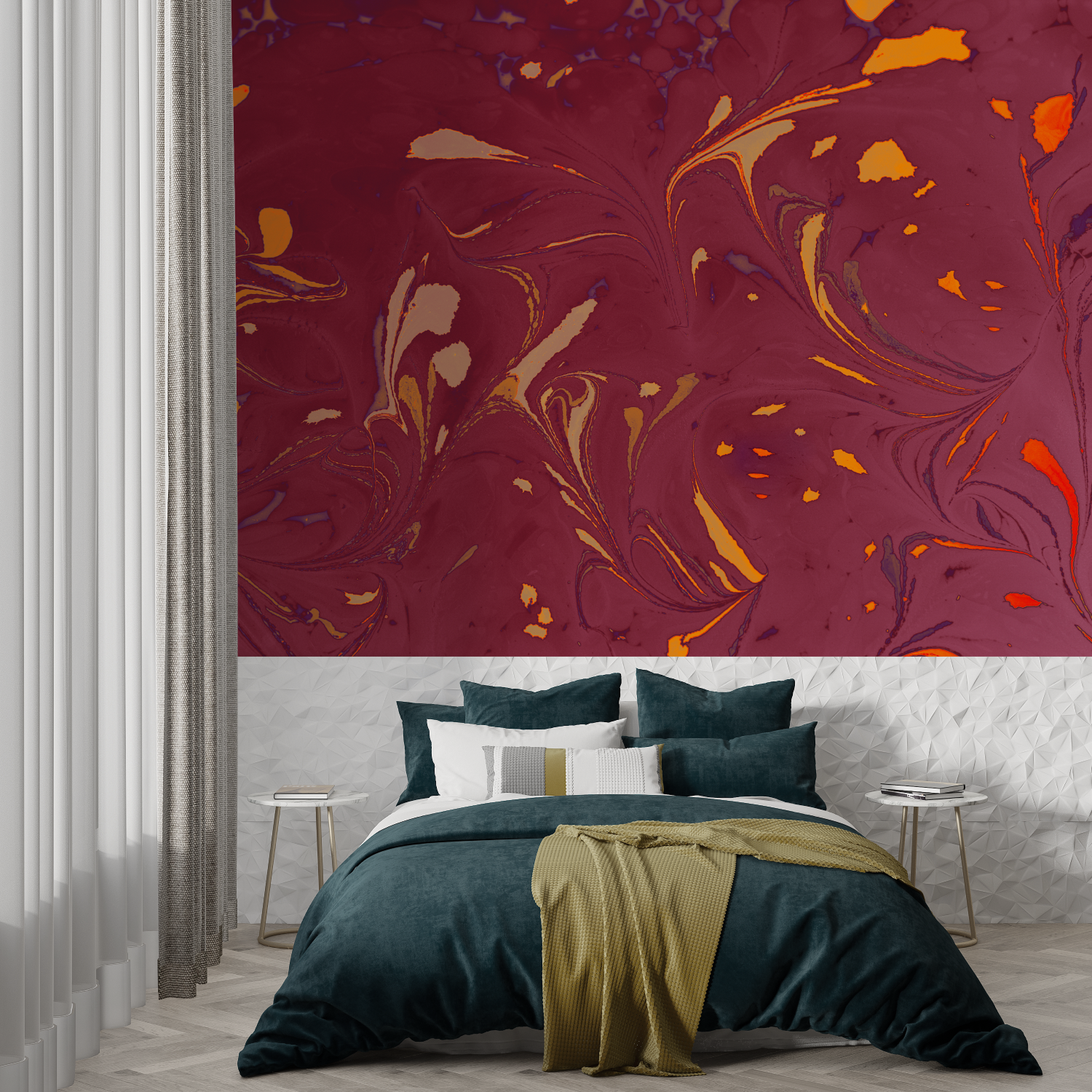 Abstract Bordeaux Wallpaper | Murals Wallpaper
