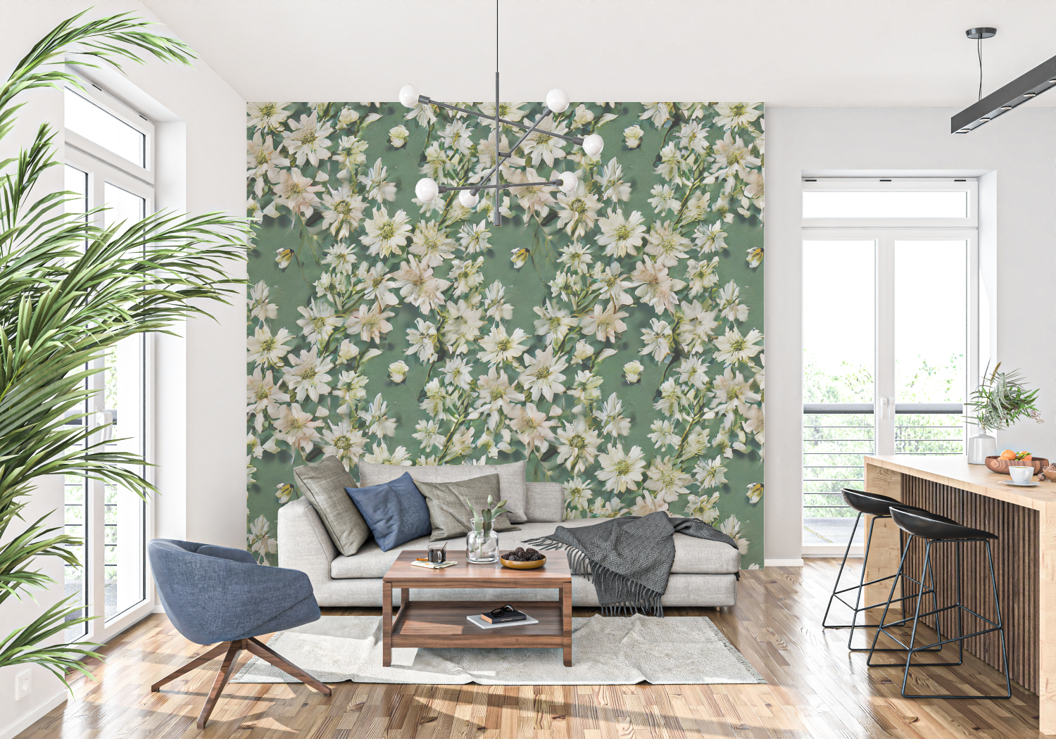 Vintage Green Wallpaper | Murals Wallpaper