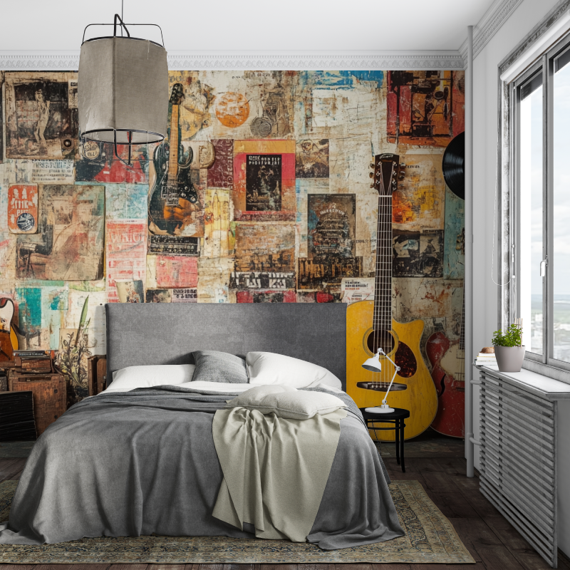 Papier-peint-Stück im Vintage-Stil