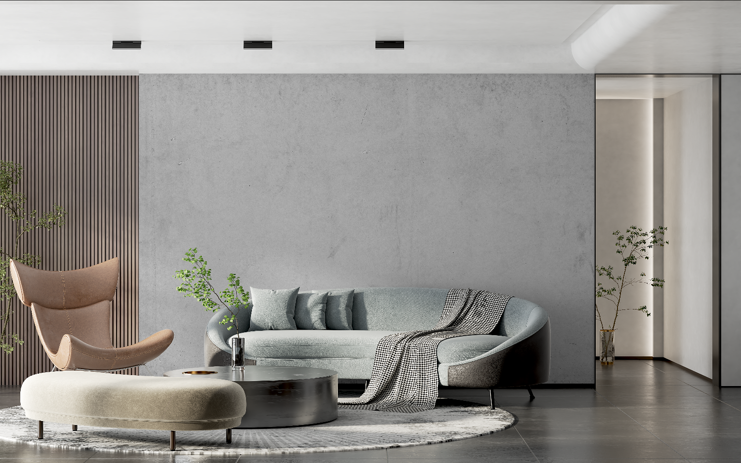 Concrete Gray Wallpaper | Murals Wallpaper