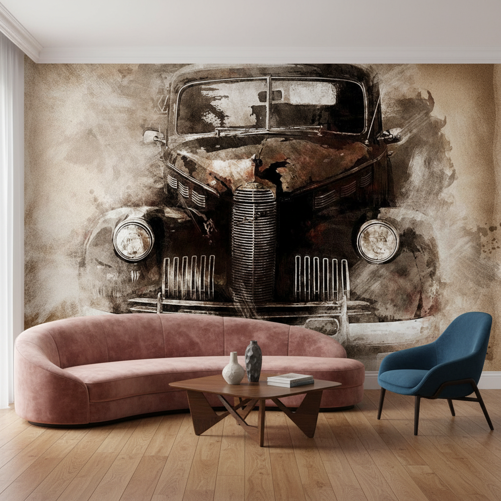 Mural Industrial Style Decorative Wallpaper