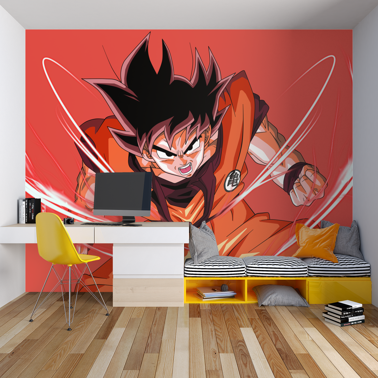 Red Goku Wallpaper | Murals Wallpaper