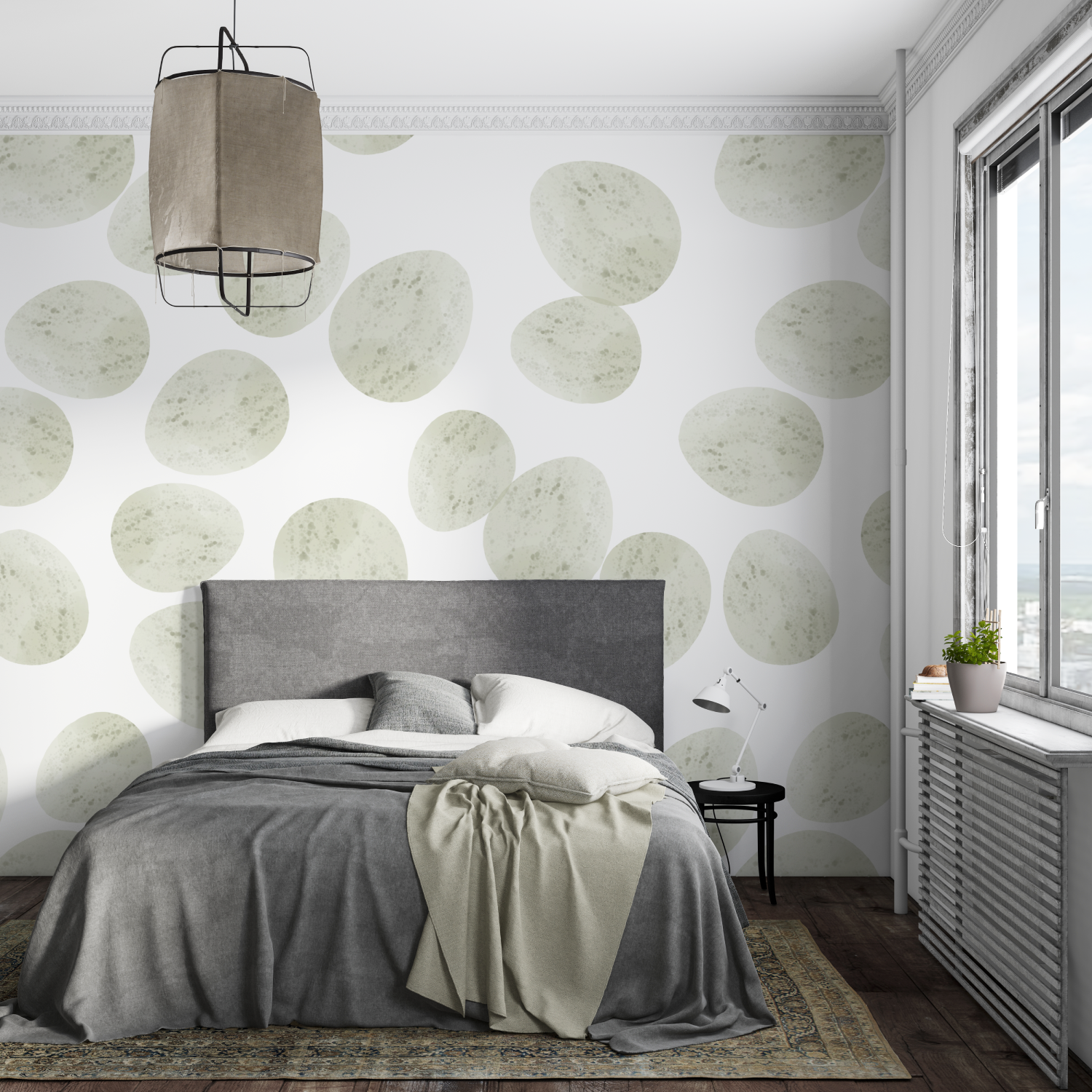 Almond Green Wallpaper Pattern | Murals Wallpaper
