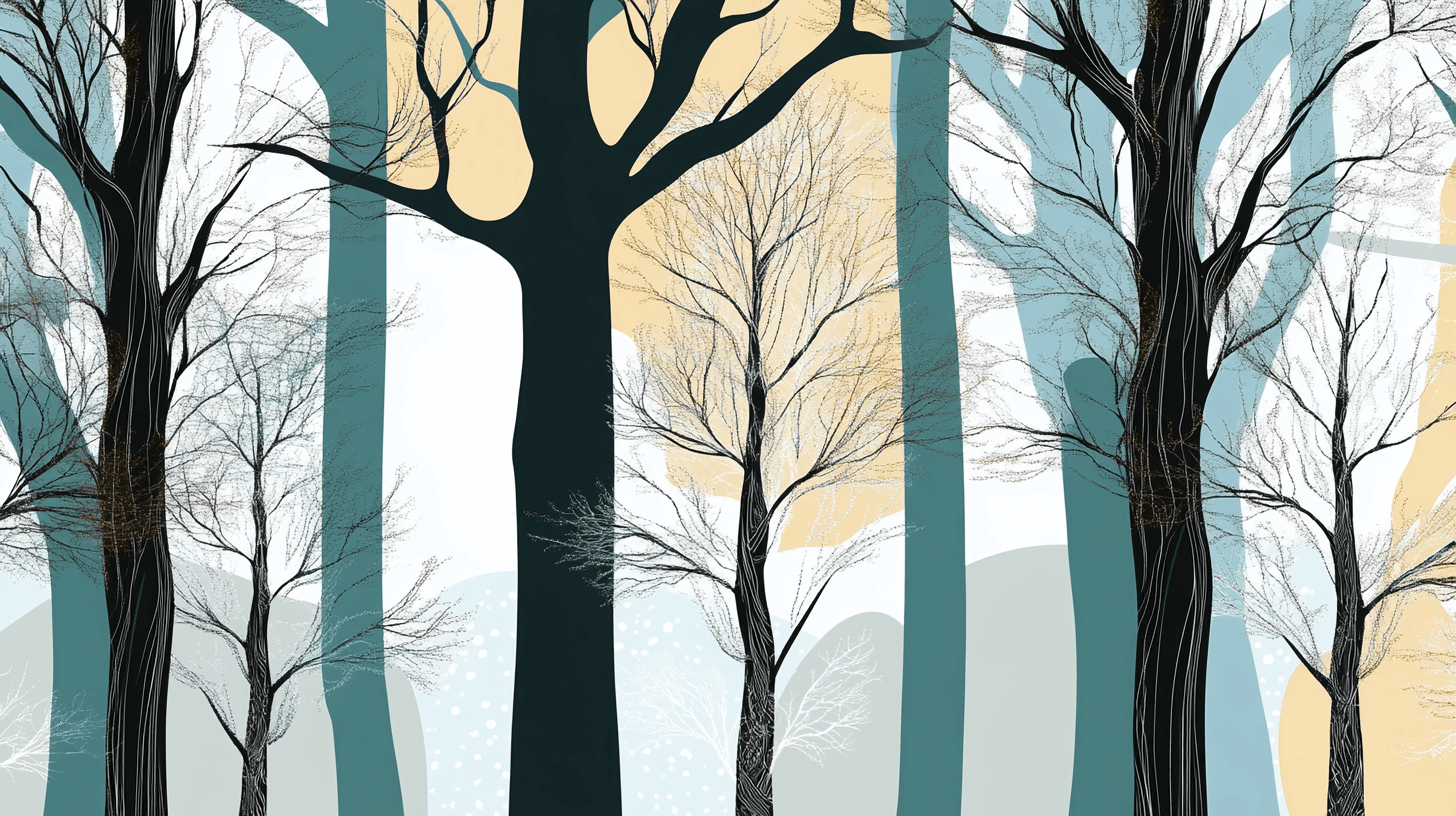 Tree Stripe Wallpaper | Murals Wallpaper