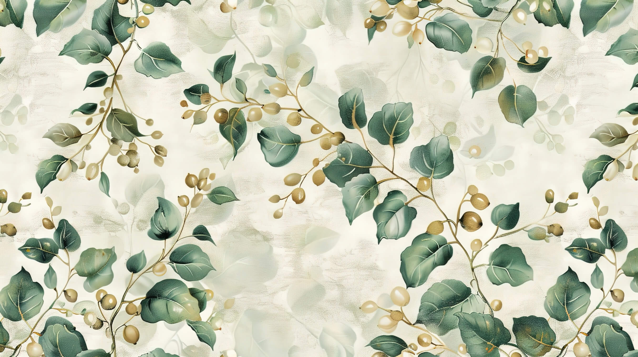 Green Floral Wallpaper | Murals Wallpaper