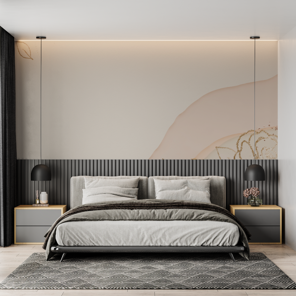 Cocooning Rose Gold Wallpaper | Murals Wallpaper