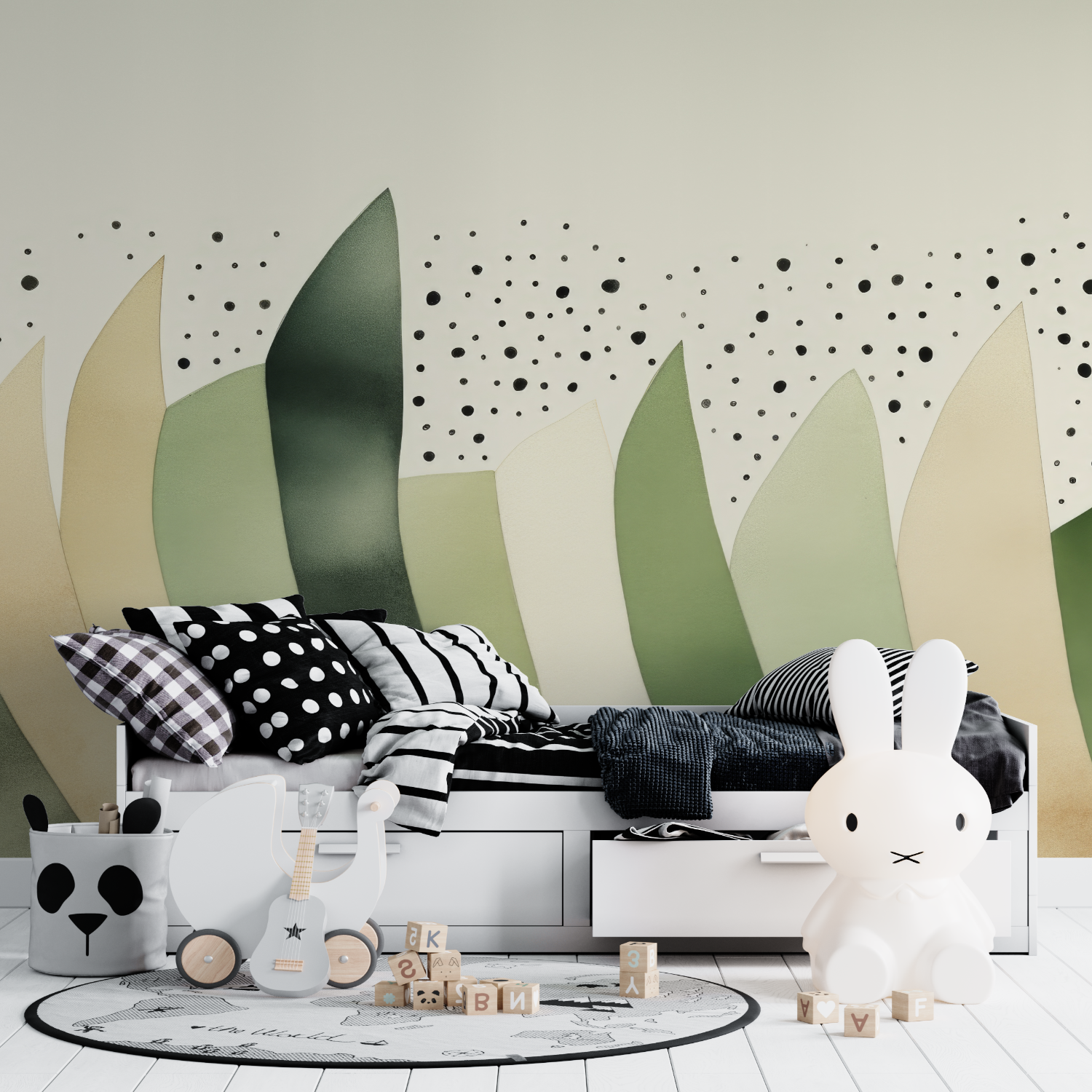 Sage Green Kids Wallpaper | Murals Wallpaper