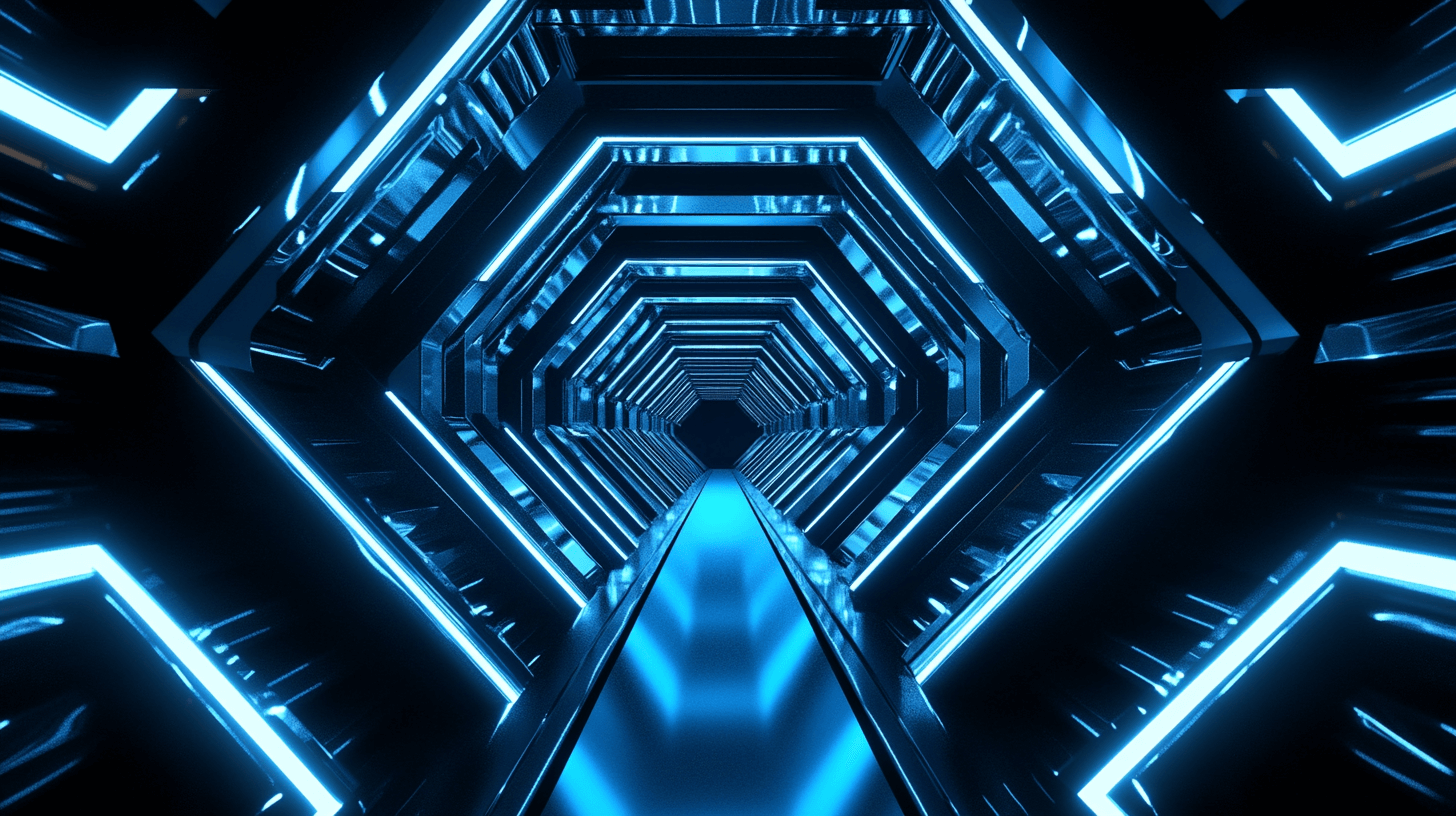 Abstract Glowing Hexagon Wallpaper | Murals Wallpaper