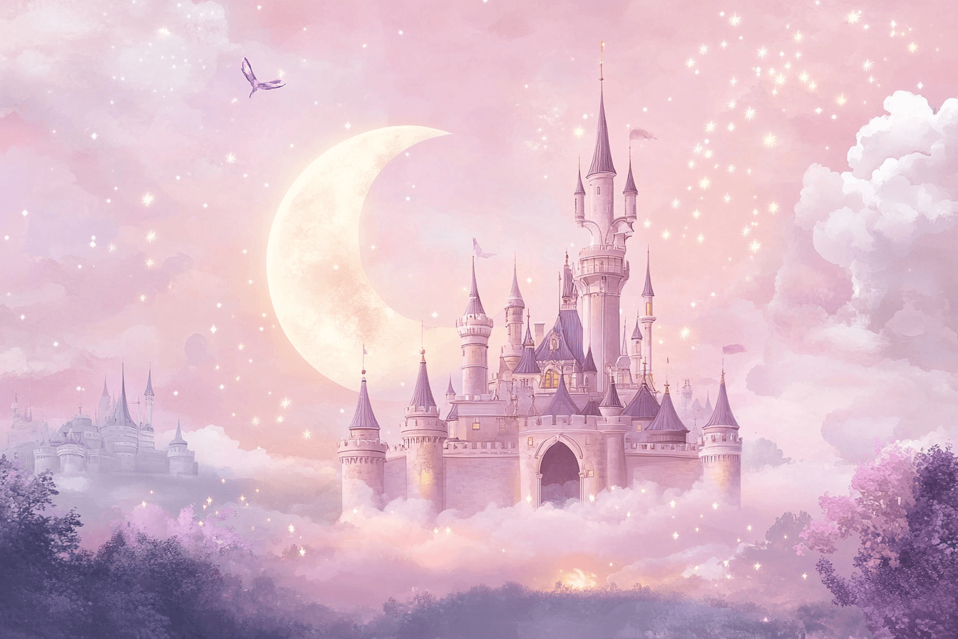Princess Moon and Castle Wallpaper | Murals Wallpaper
