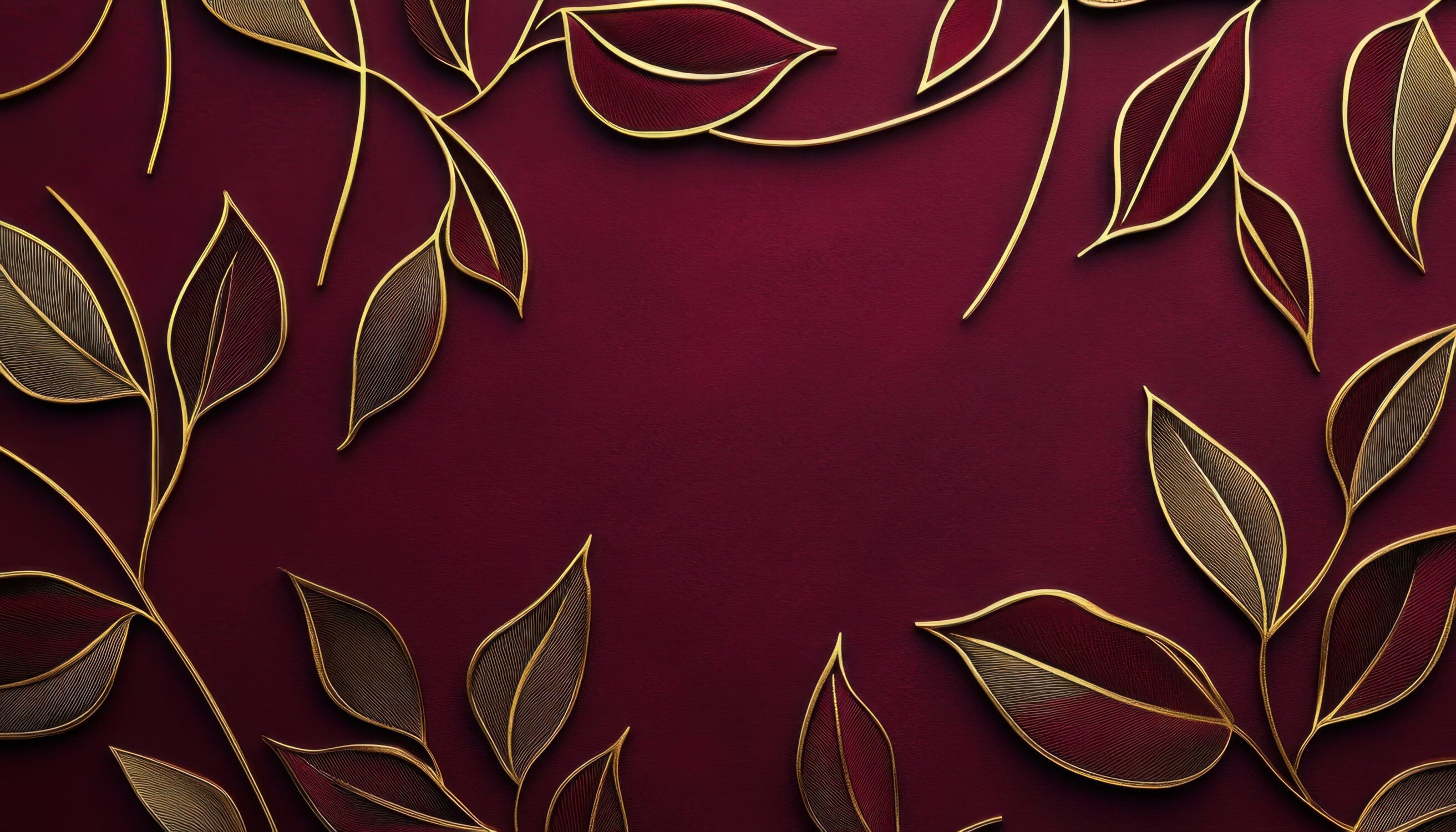 Burgundy and Gold Wallpaper | Murals Wallpaper