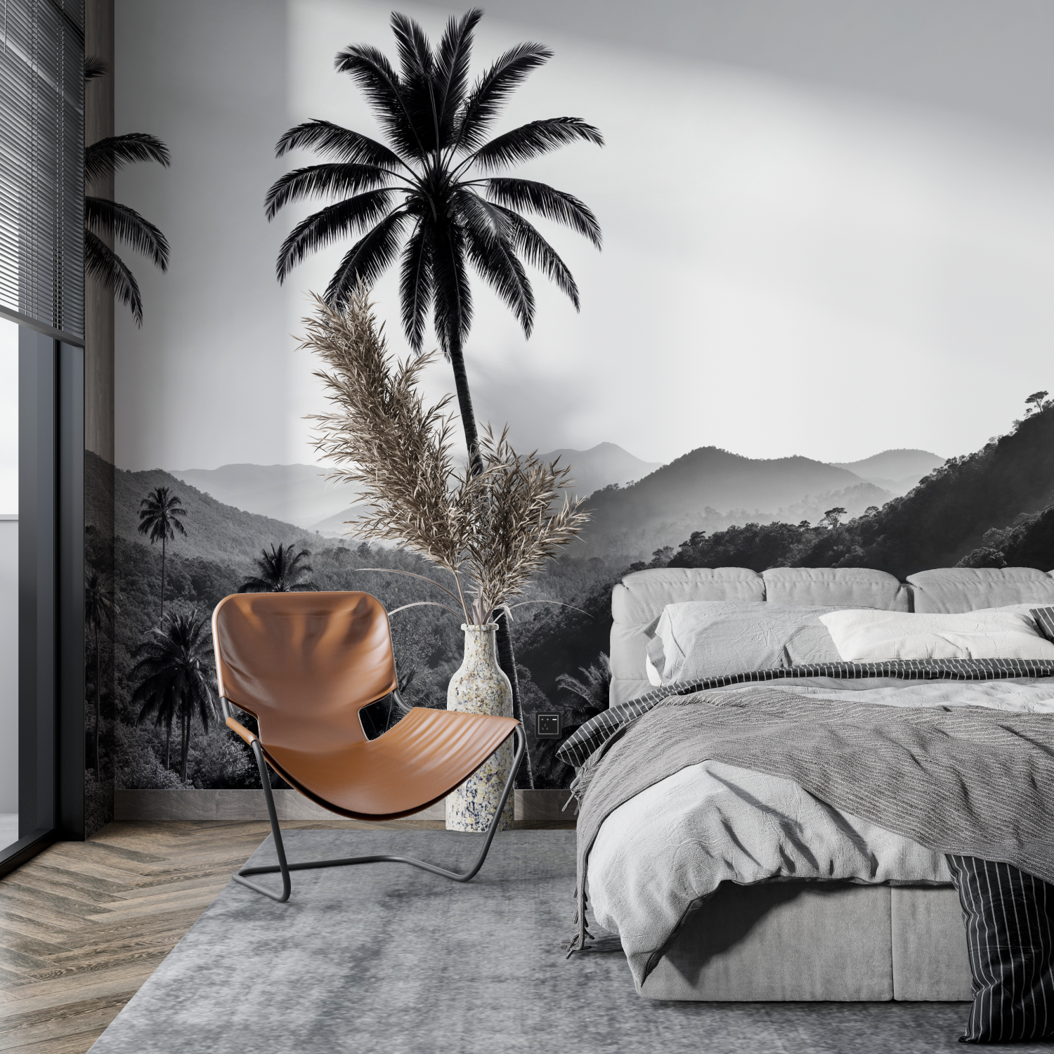 Black Palm Tree Wallpaper | Murals Wallpaper