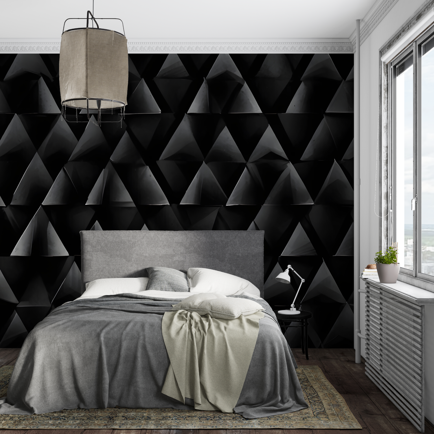 Black Triangle Wallpaper | Murals Wallpaper