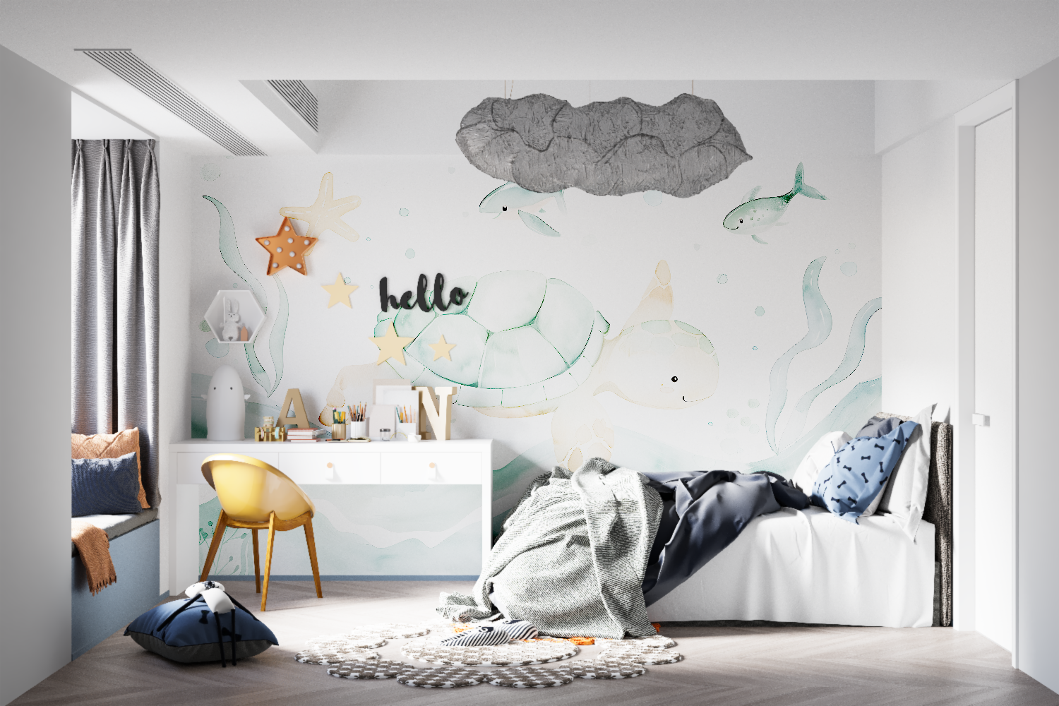 Turtle Kids Wallpaper | Murals Wallpaper