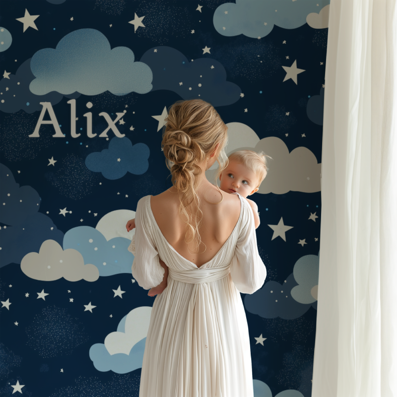 Nachtwolken-Tapete | Wandbild-Tapete