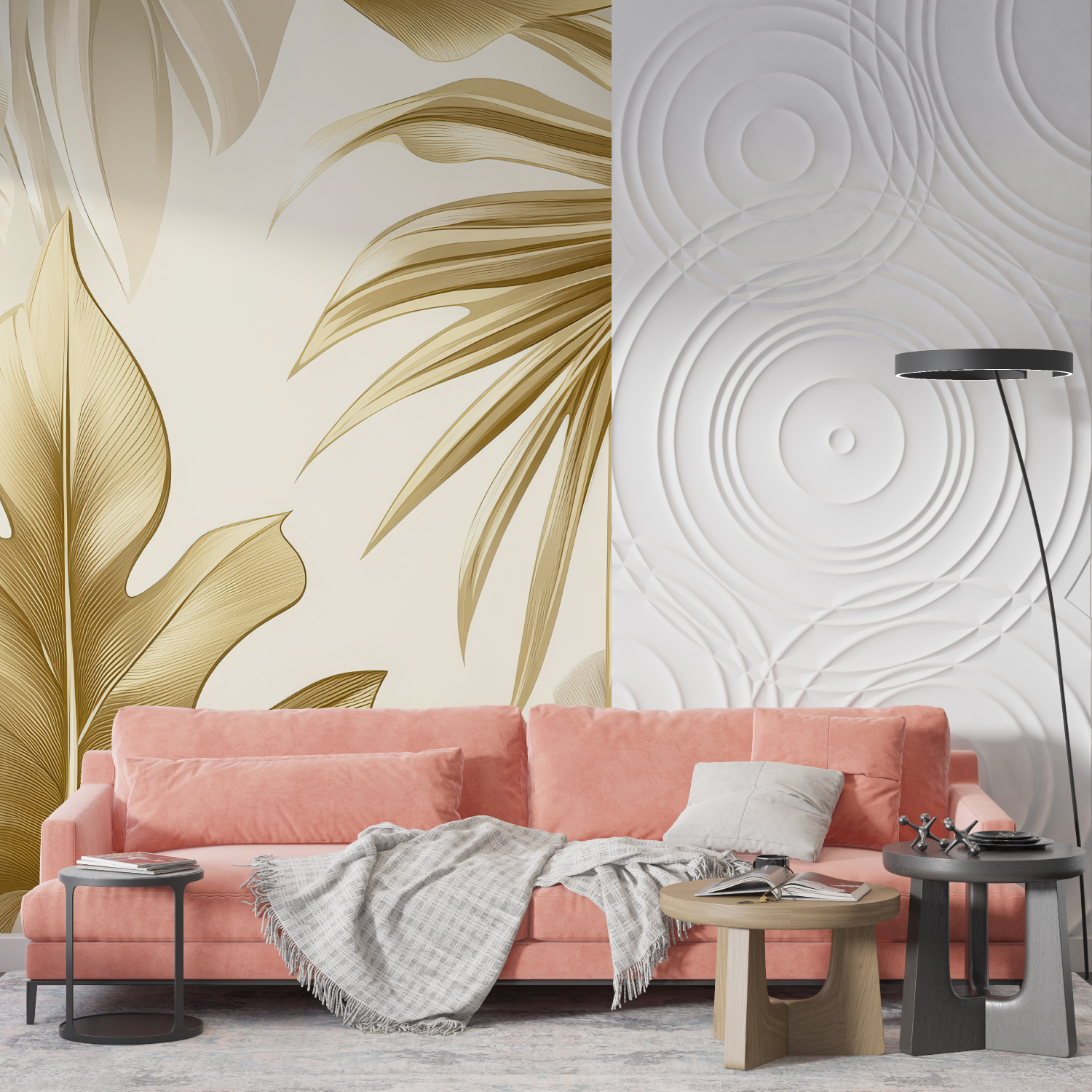 Goldene Dschungel Tapete | Wandbilder Tapete