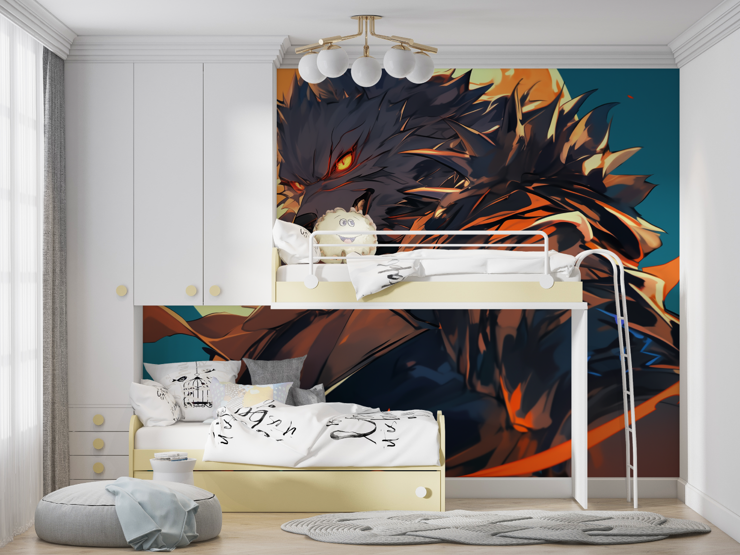 Anime Dog Pack Wallpaper | Murals Wallpaper