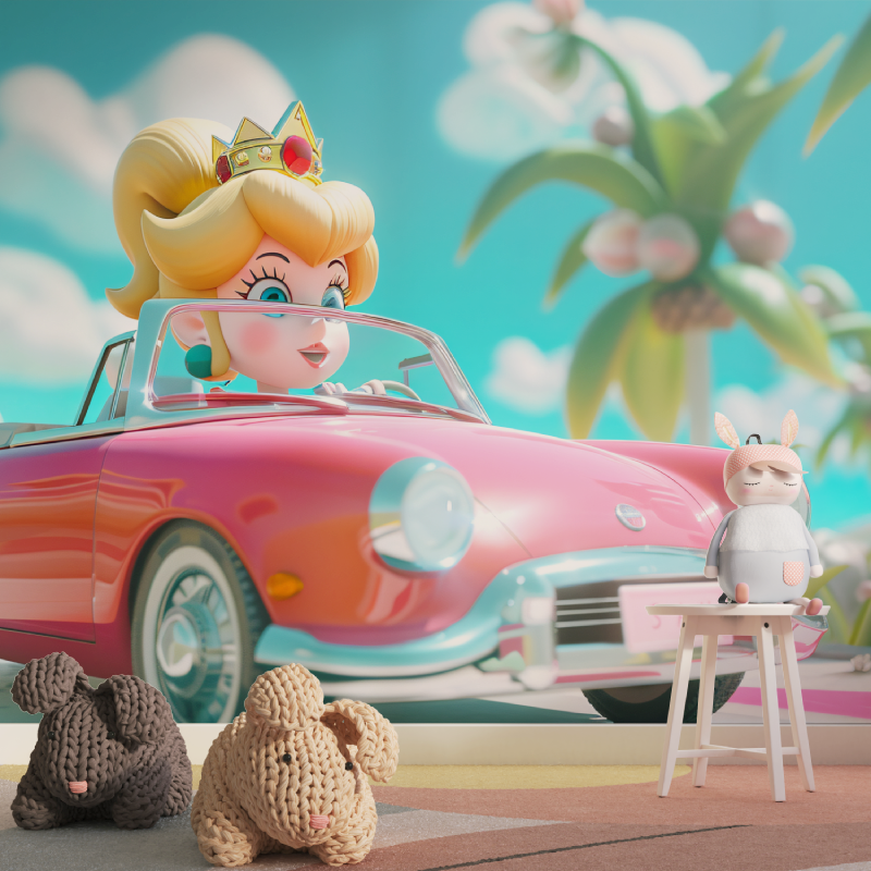 Girl's Car Bedroom Wallpaper | Murals Wallpaper