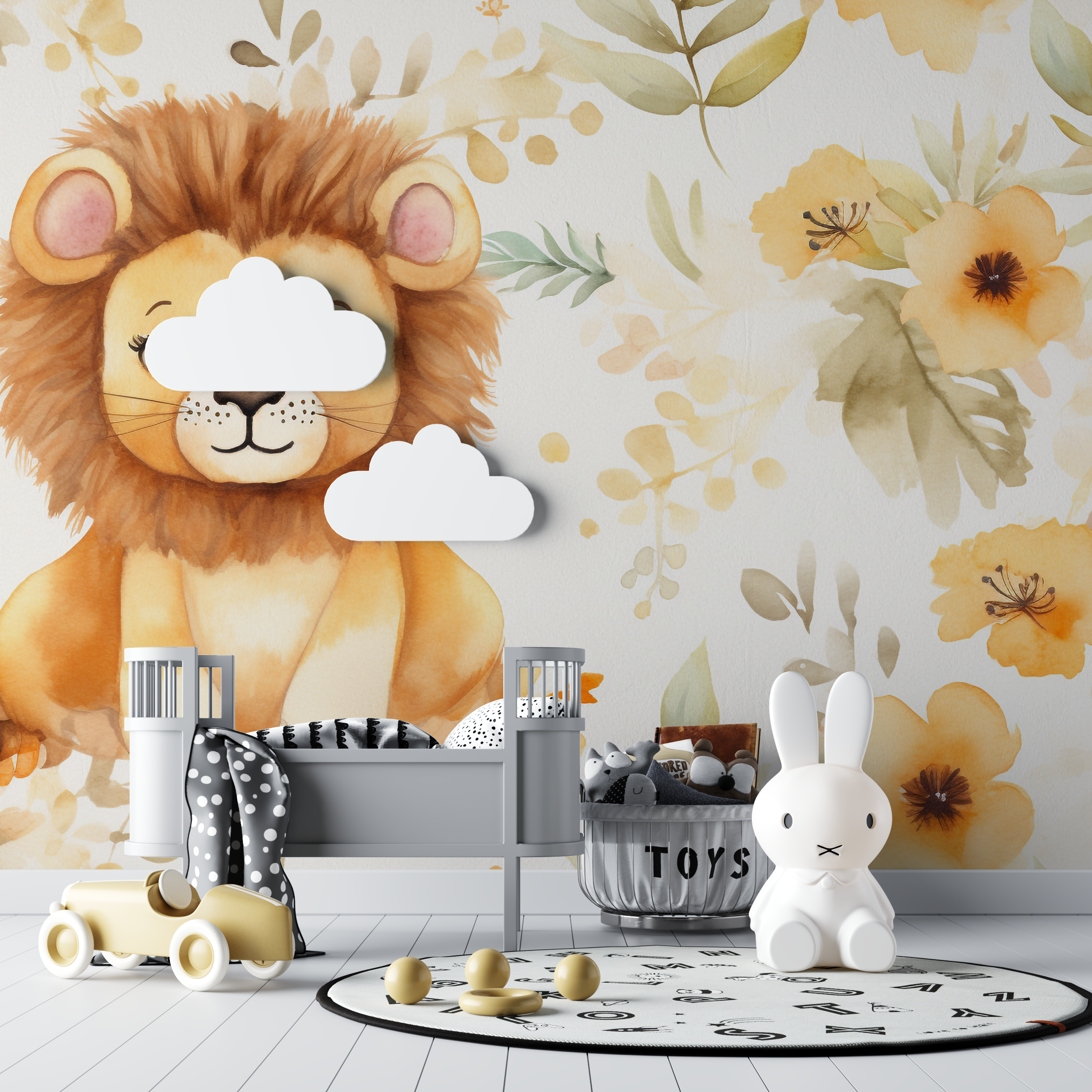 Panoramic Lion Wallpaper | Murals Wallpaper