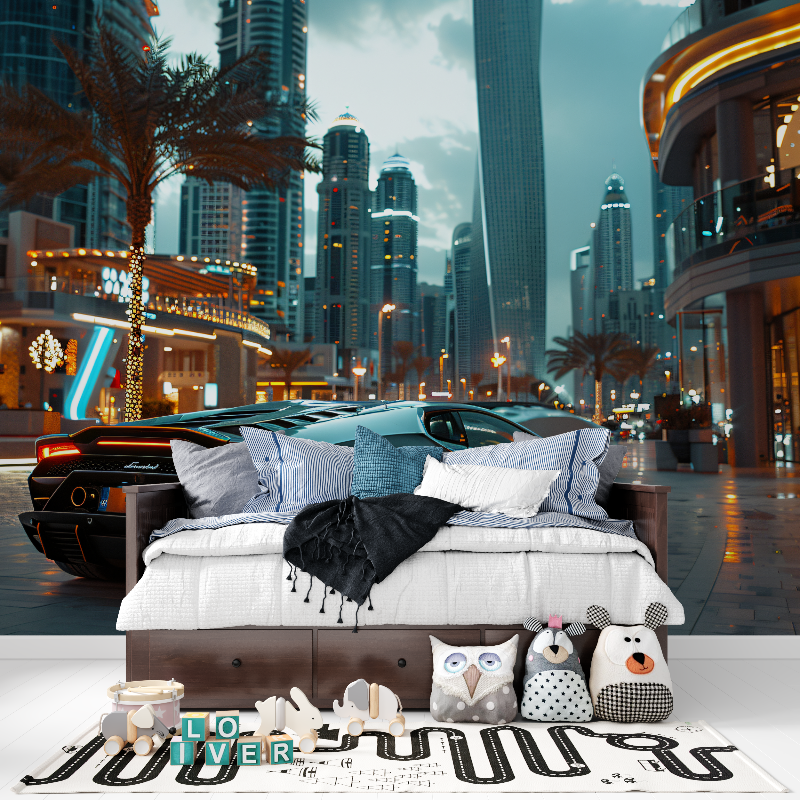 Luxusauto-Tapete Dubai | Wandbilder