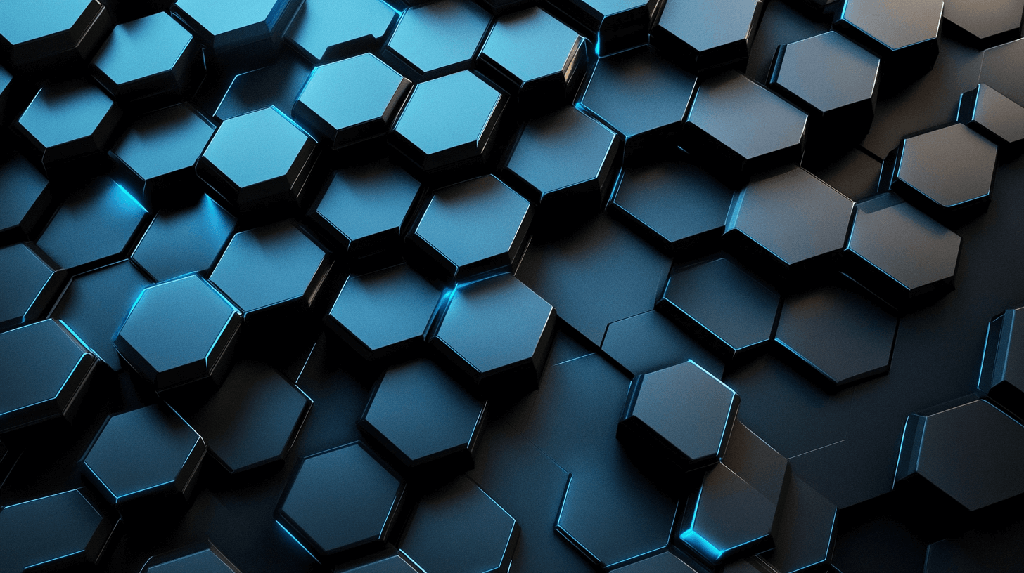 Glow Hexagon Wallpaper | Murals Wallpaper
