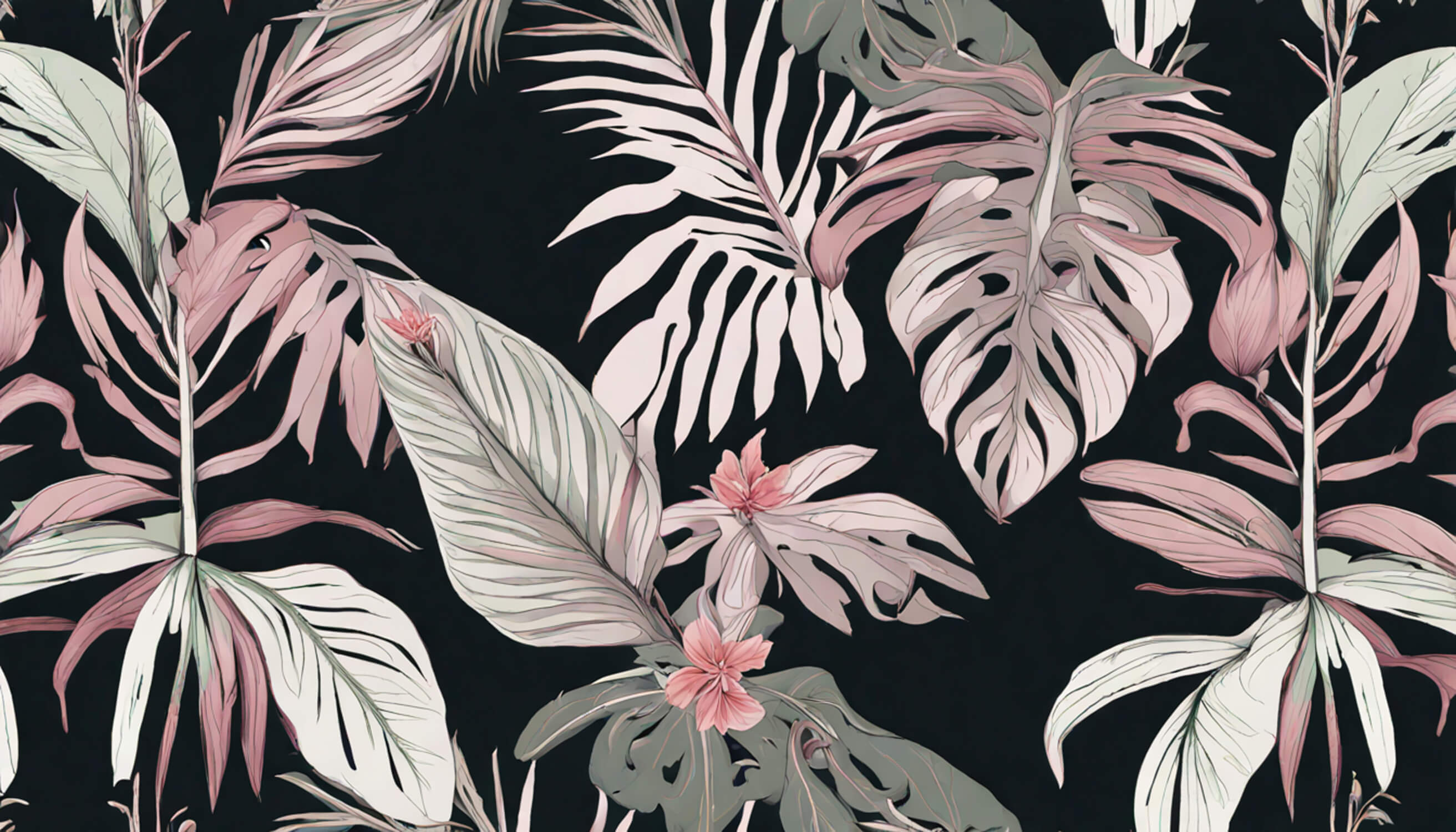 Pink Green Wallpaper | Murals Wallpaper