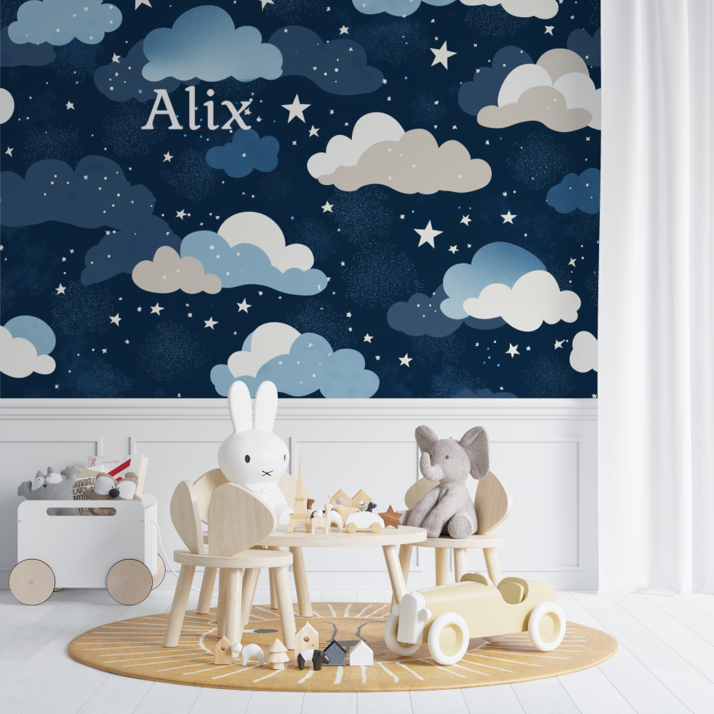 Nachtwolken-Tapete | Wandbild-Tapete