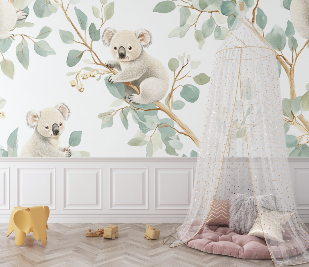 Koala and Cream Sky Wallpaper | Murals Wallpaper