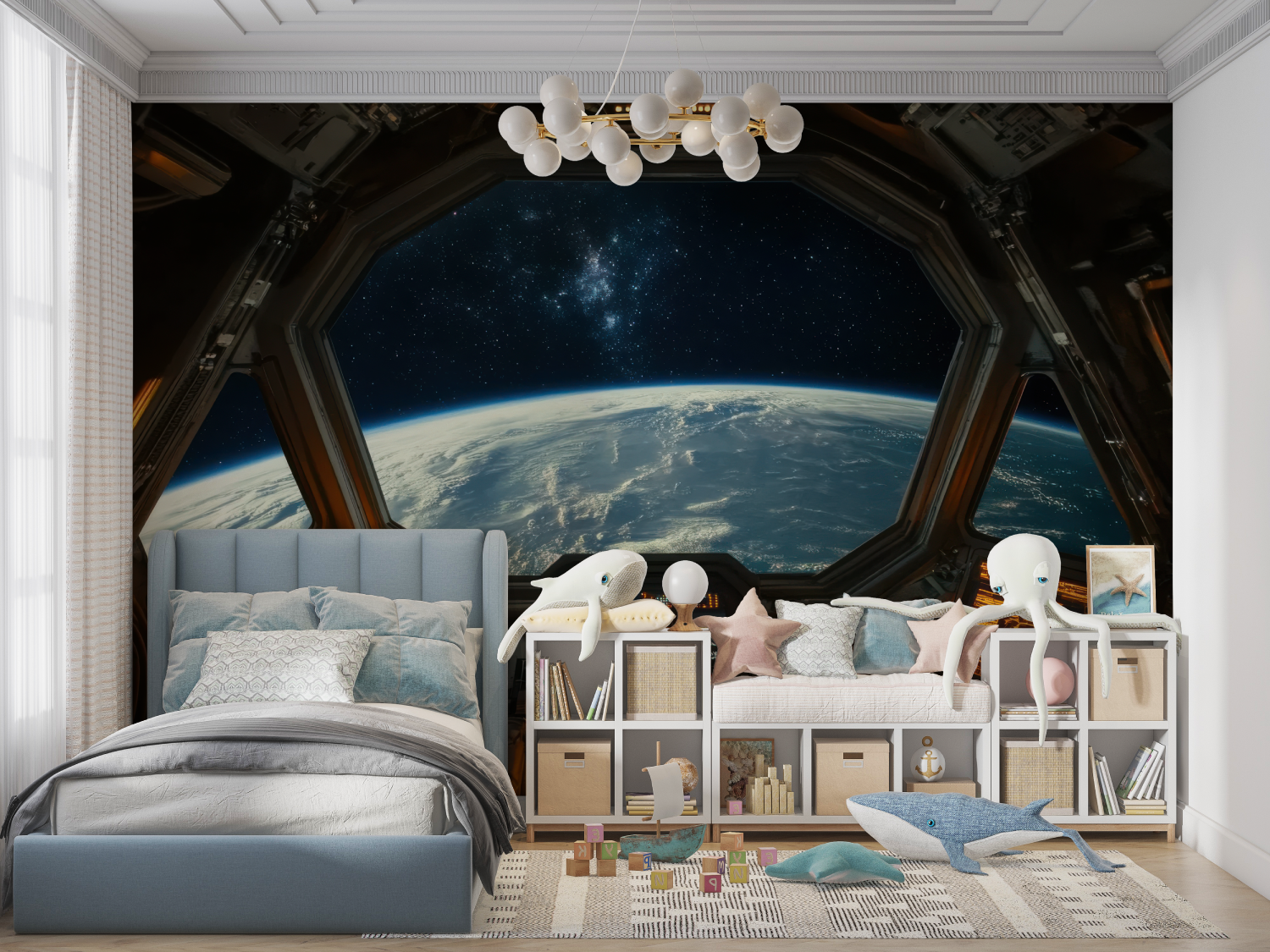 Interior Spaceship View Wallpaper | Murals Wallpaper