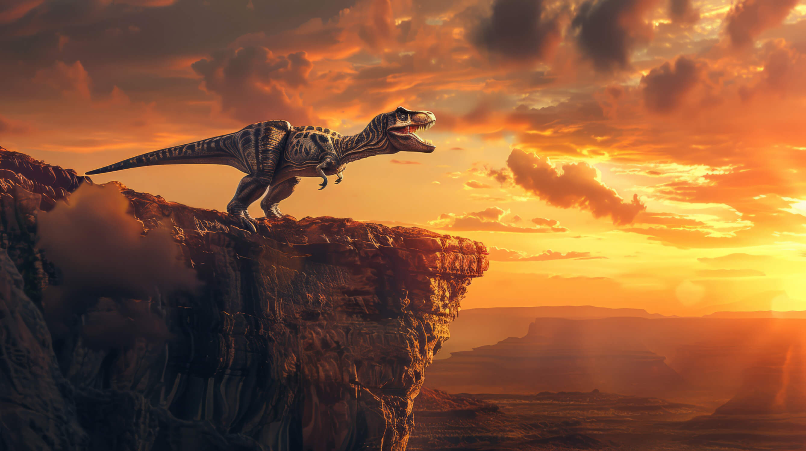 Sunny Valley T-Rex Wallpaper | Murals Wallpaper