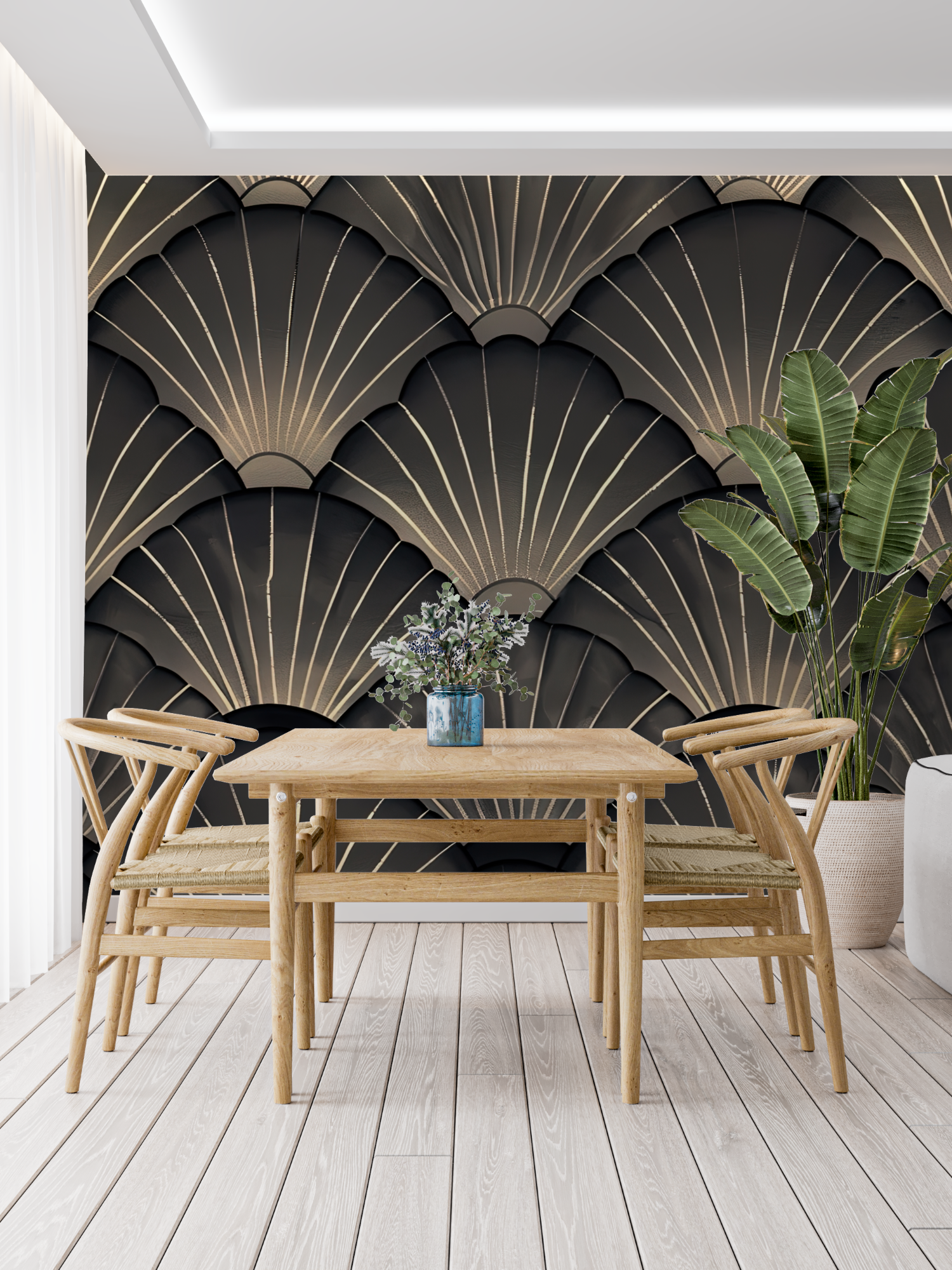 Art Deco Gray Wallpaper | Murals Wallpaper