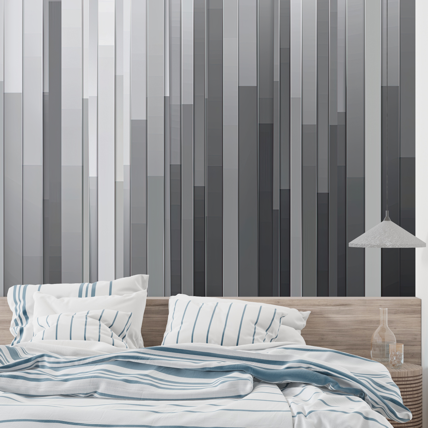 Gray Living Room Wallpaper | Murals Wallpaper