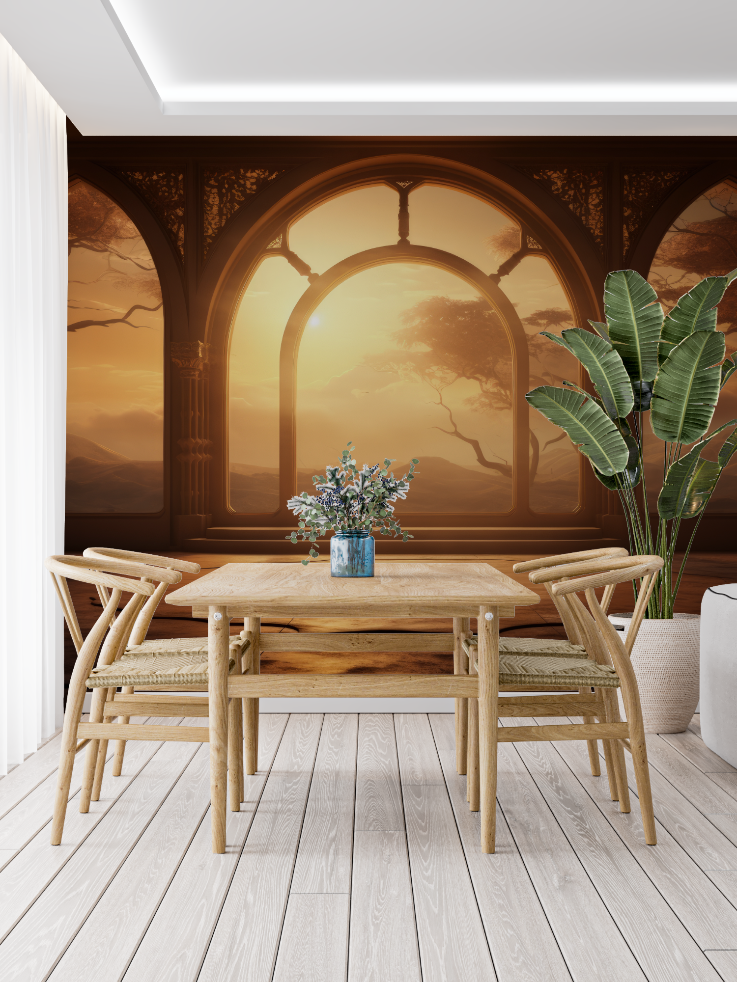 3D Headboard Wallpaper | Murals Wallpaper