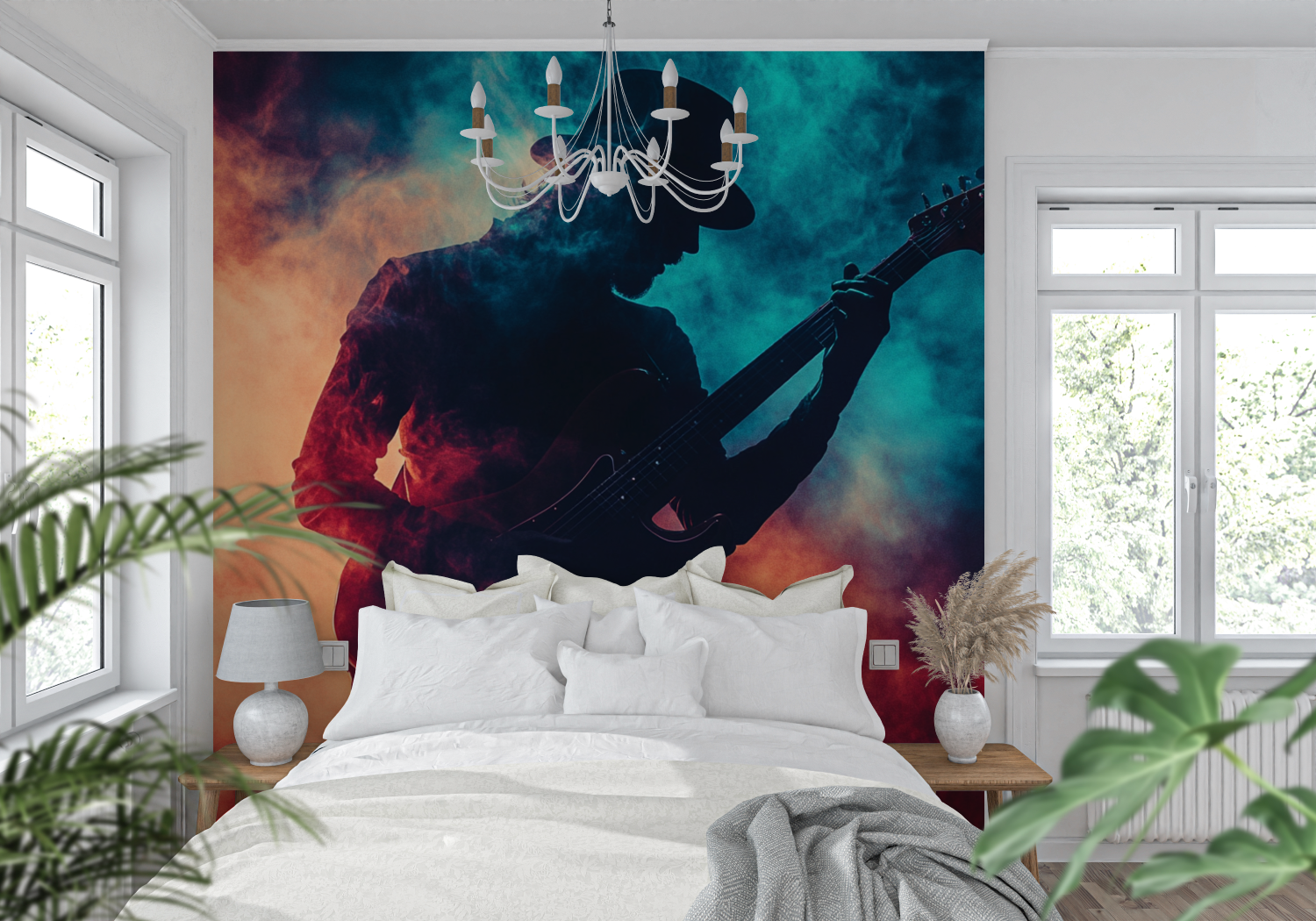 Guitarist Wallpaper Let's Rock | Murals Wallpaper