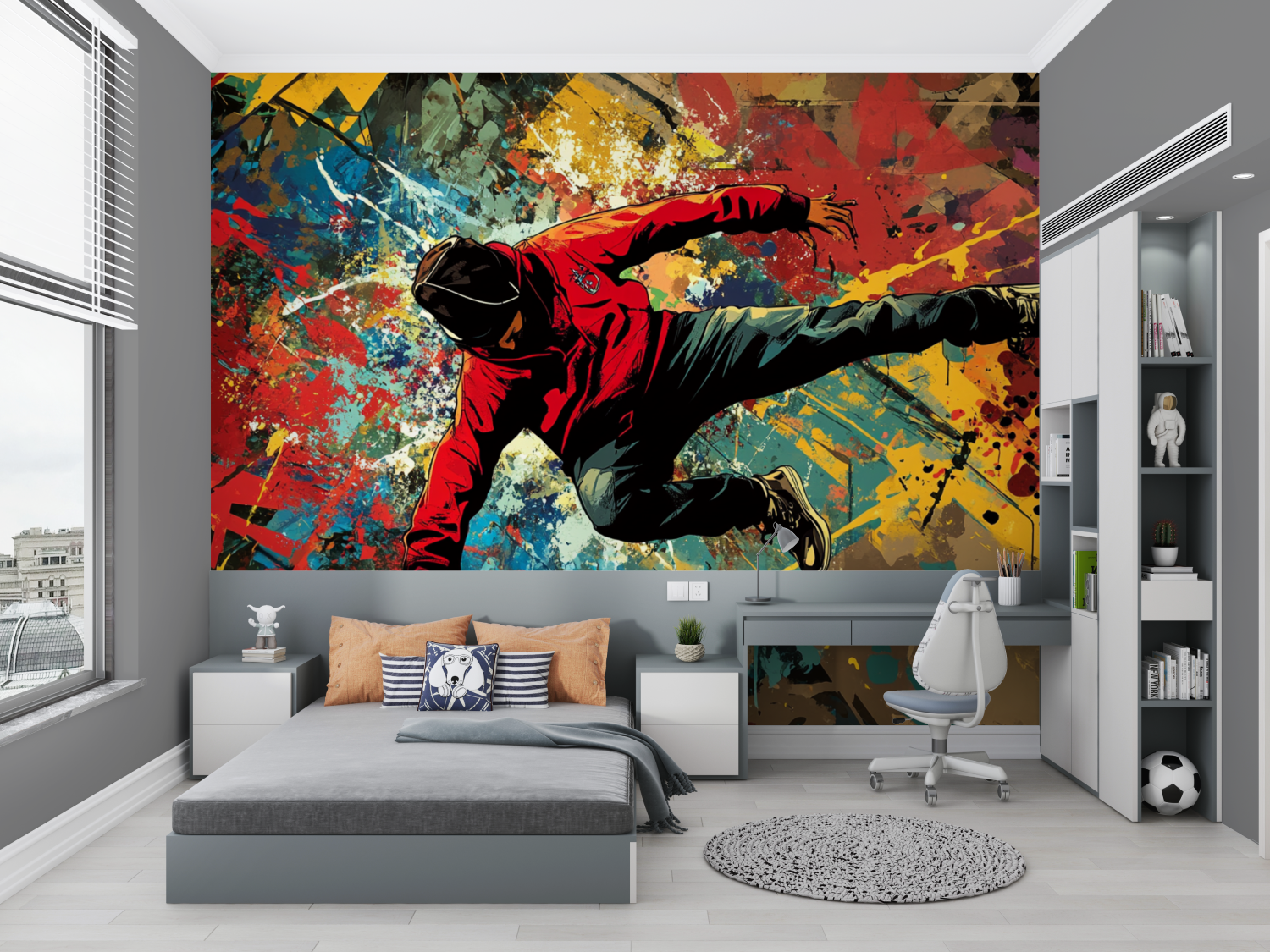 Hip Hop Explosion Graffiti Wallpaper | Murals Wallpaper
