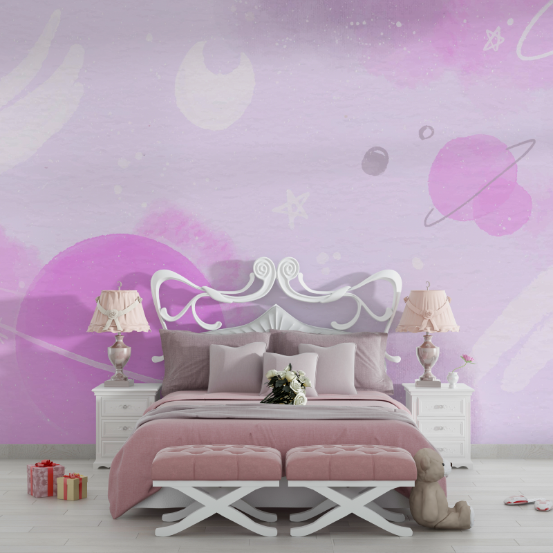 Girl's Planet Star Wallpaper | Murals Wallpaper