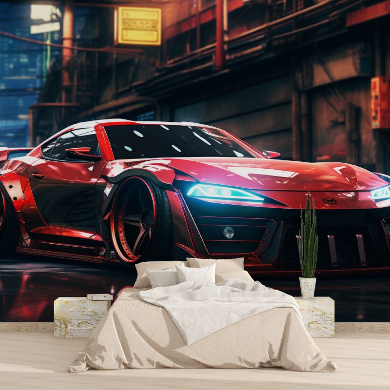 Papier-Malerei-Auto-Tuning de Nacht 1815