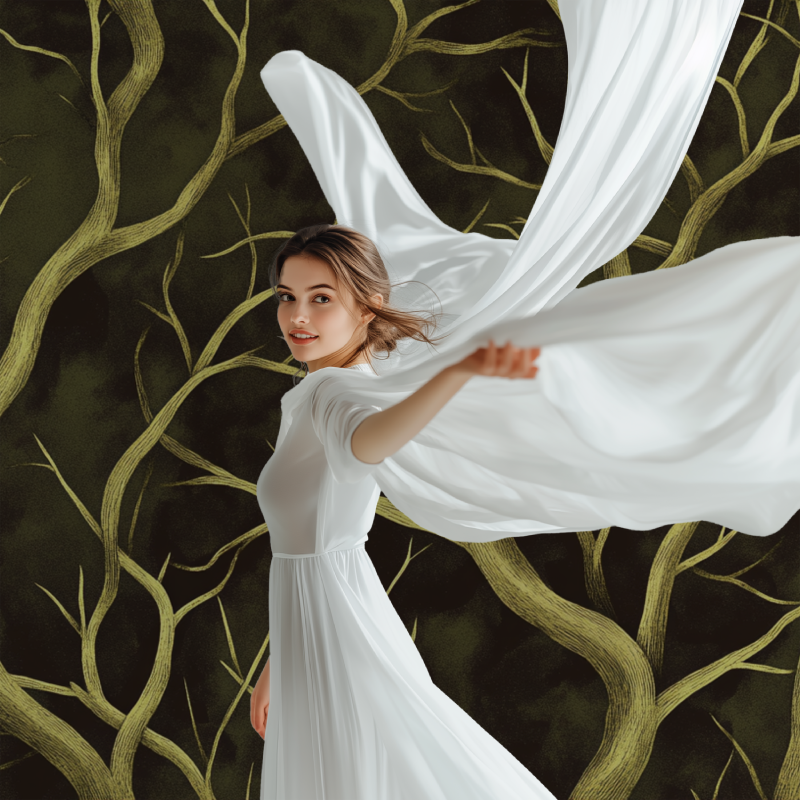 Baumzeichnung Tapete | Murals Tapete