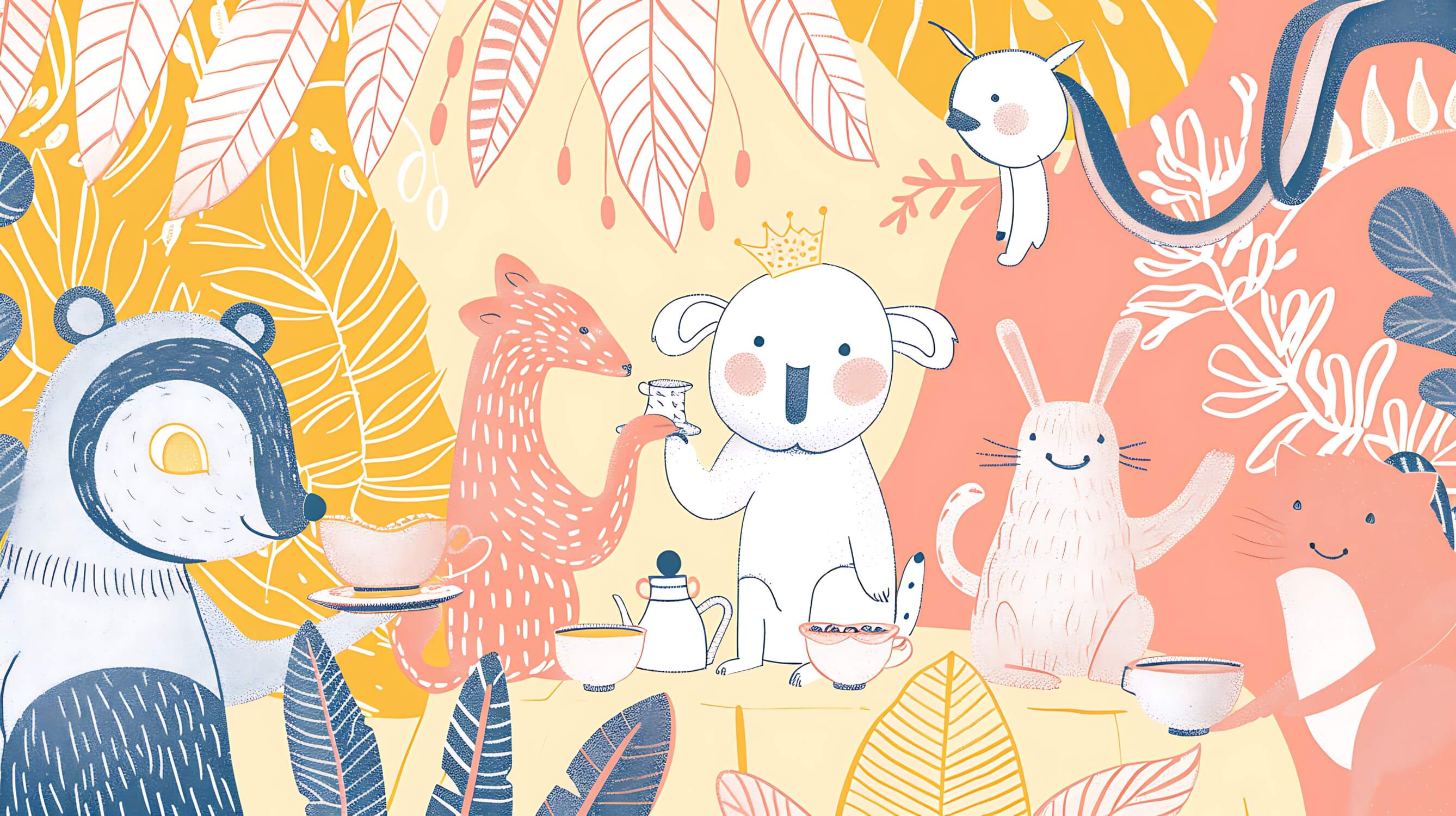 Trendy Kids Animal Wallpaper | Murals Wallpaper