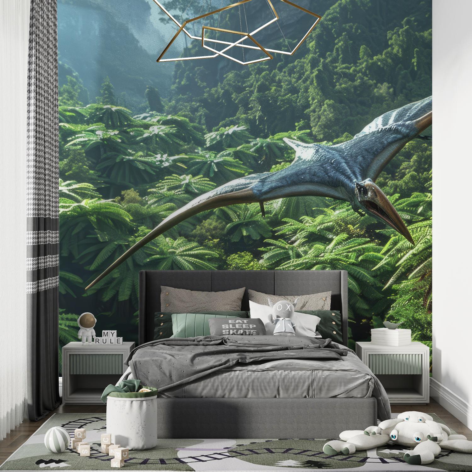 Dinosaurier-Pterodaktylus-Tapete | Wandbilder