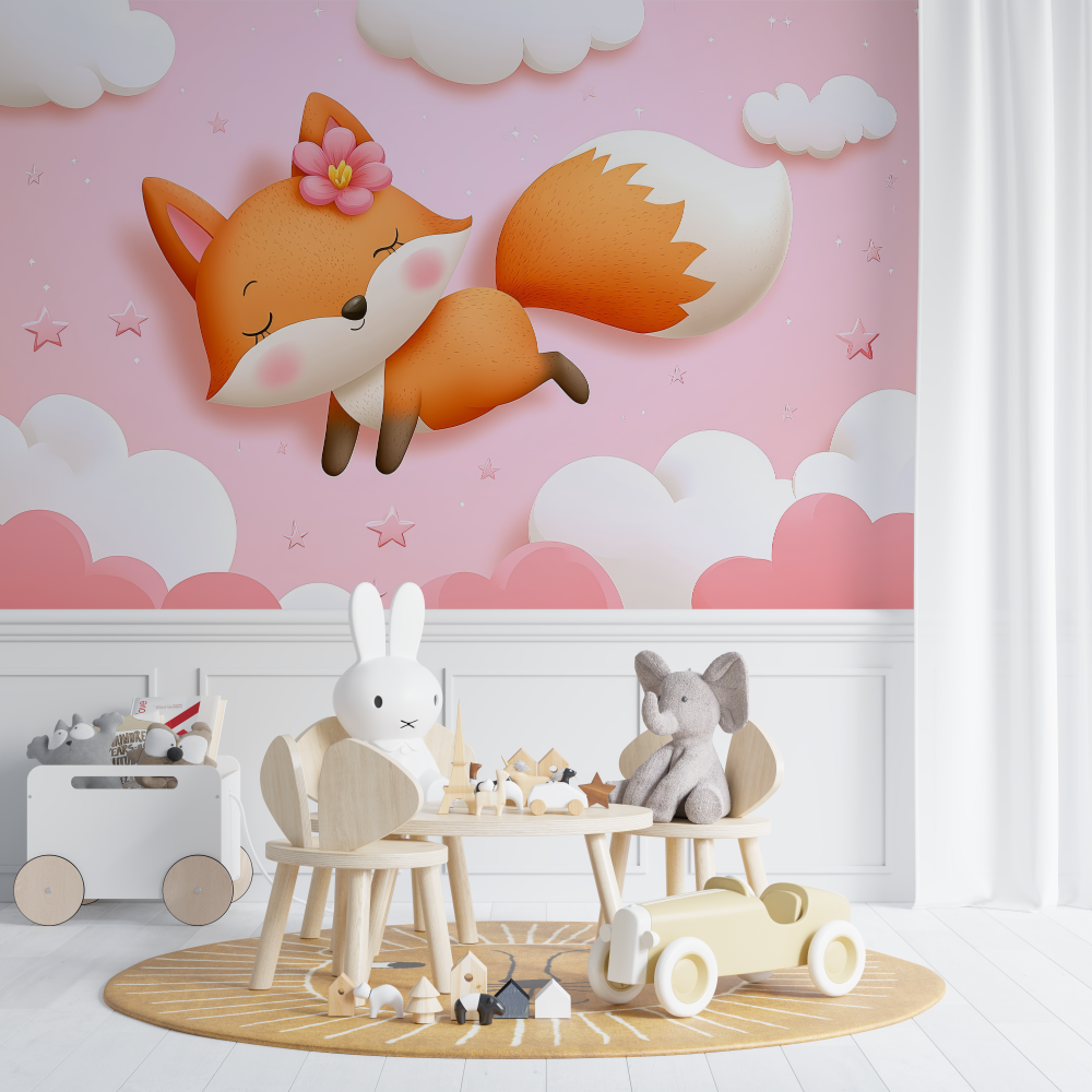 Fuchs Tapete Mädchenzimmer | Wandbilder Tapete
